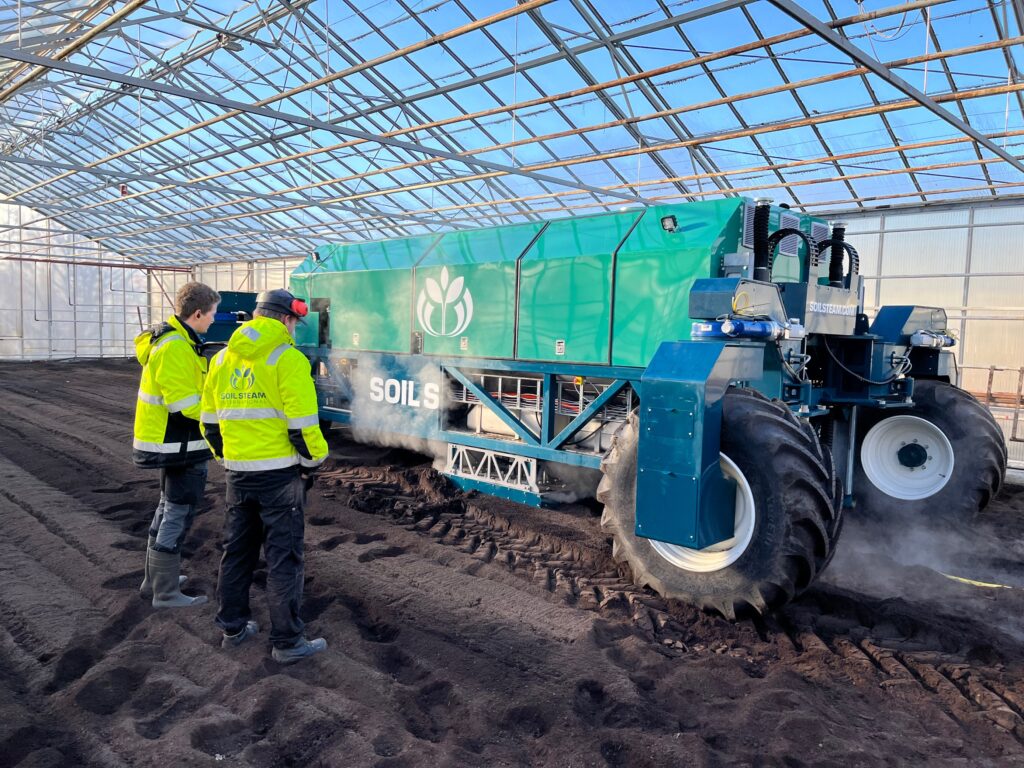 Testing of Fieldsaver inside glasshouses in wintertime